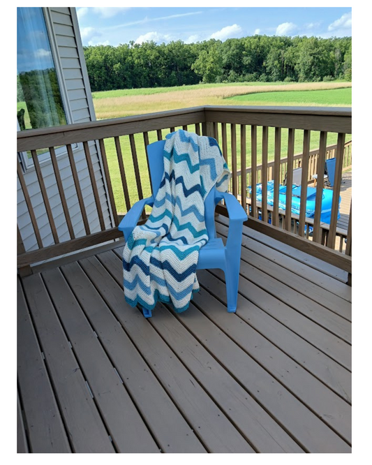 Ocean Waves Handmade Crochet Throw, Give a Legacy-Gift an Heirloom, Soft Alpaca Wool Polyester Blend. Sold Out? Request Similar-Custom Order
