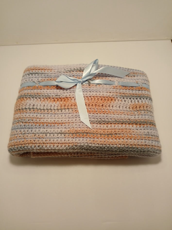Pastel Dreams Baby Blanket – An Heirloom Keepsake with Ribbon Detail