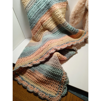 Pastel Hug Baby Blanket – Handmade Heirloom Security Blanket