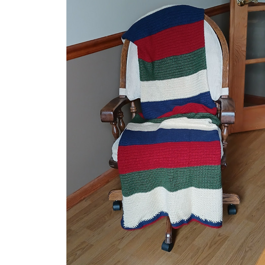 Hand Crochet Blanket. Gift an Heirloom and Give a Legacy.  Your gift will be remembered for generations. Twin size