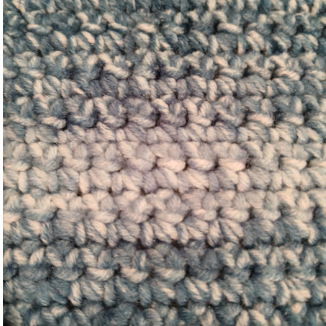 Varigated Blues Blanket - Small Blanket, Throw, Crocheted Afghan, Made from Alpaca Wool Polyester blend Yarn.